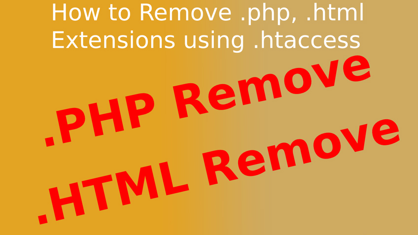 Remove Htaccess